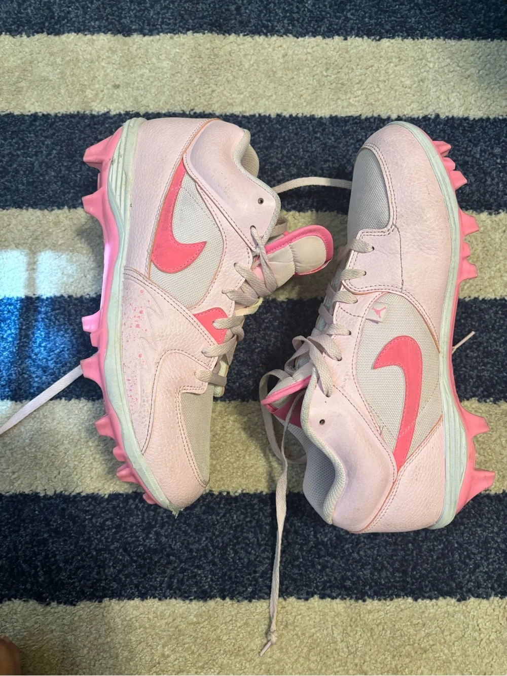 Air Jordan Pink Stadium Cleats